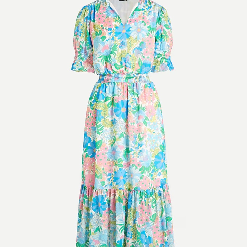 NWT Smocked ruffle dress in fairy floral